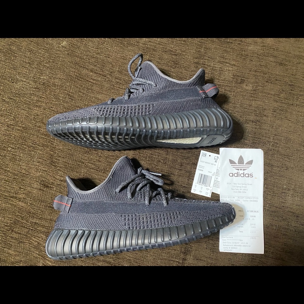 Yeezy Adidas 350 Boost V2 Black (Non-Reflective)